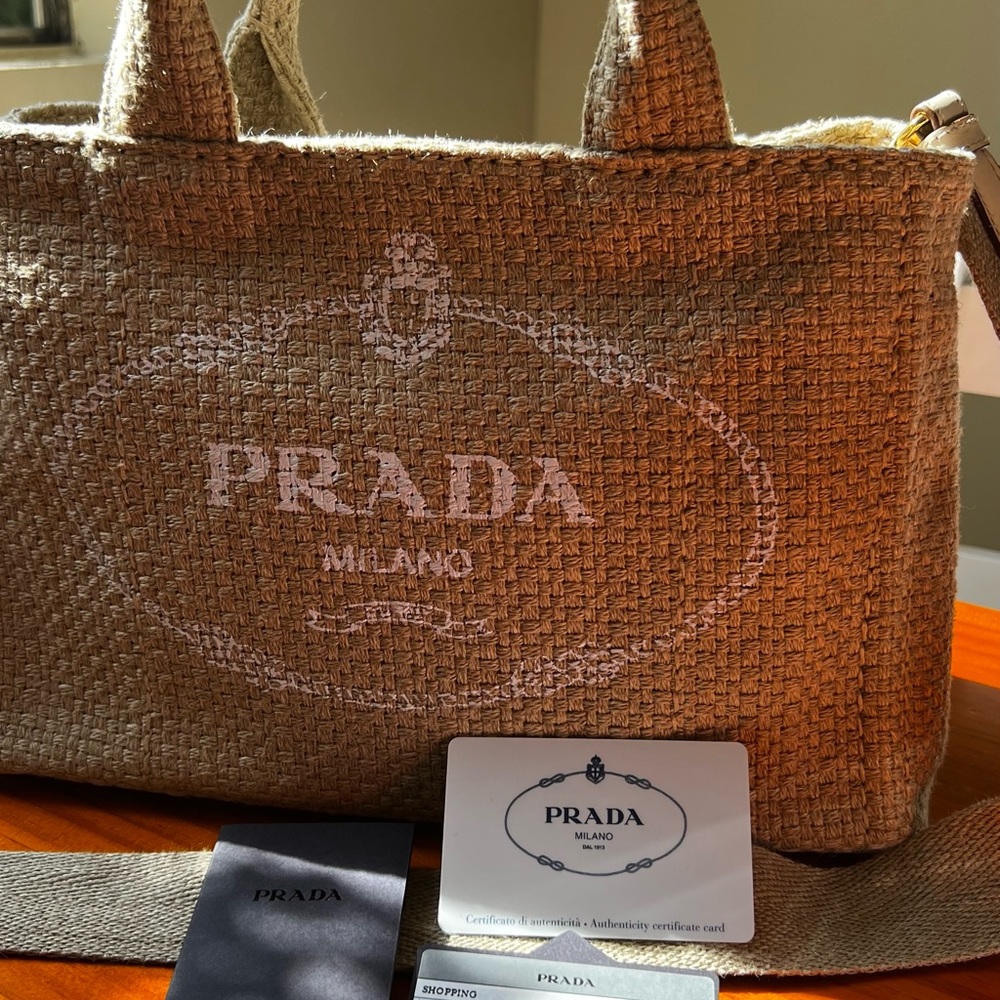 Authentic Prada Canapa Corda